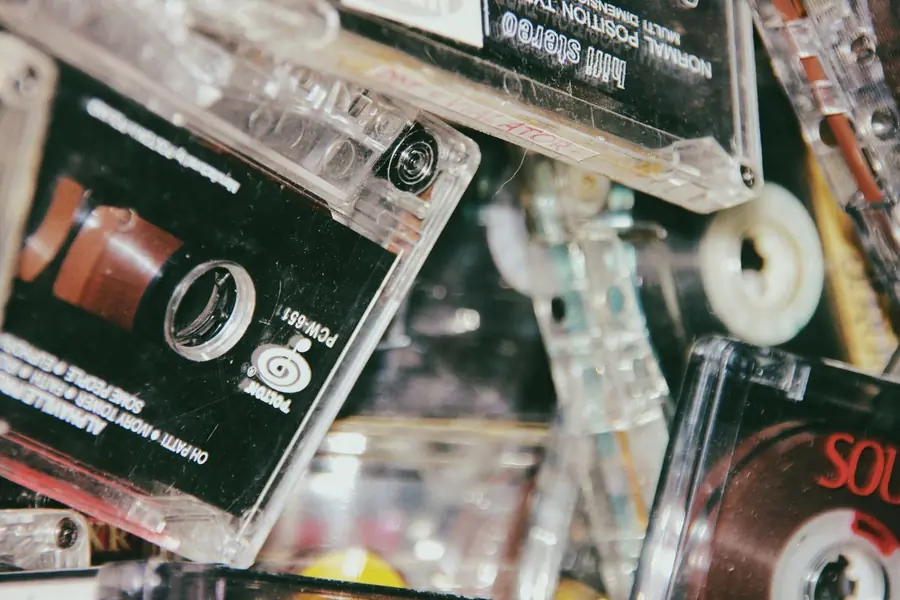 Stapel cassettebandjes